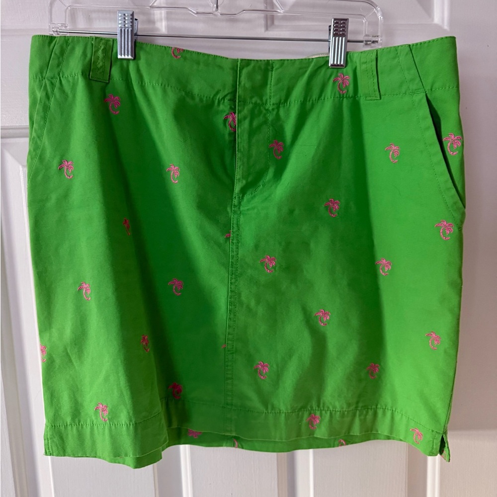 Lilly Pulitzer Green and Pink Skirt
